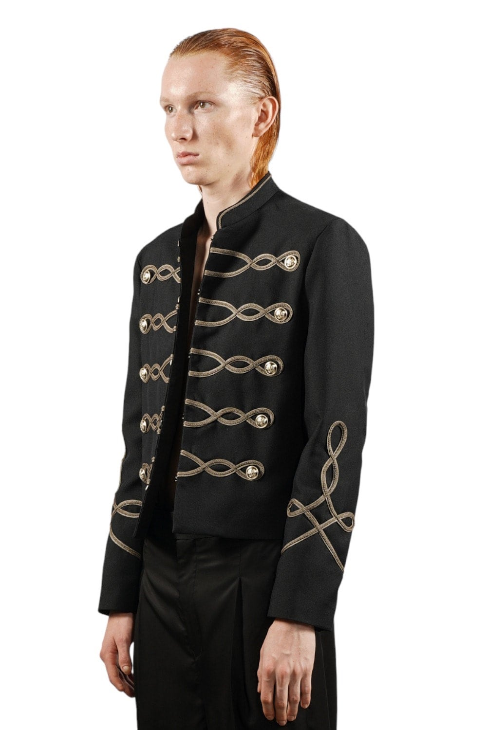 New Wave ブレーデッドナポレオンジャケット BLACK×GOLD | GALAABEND  