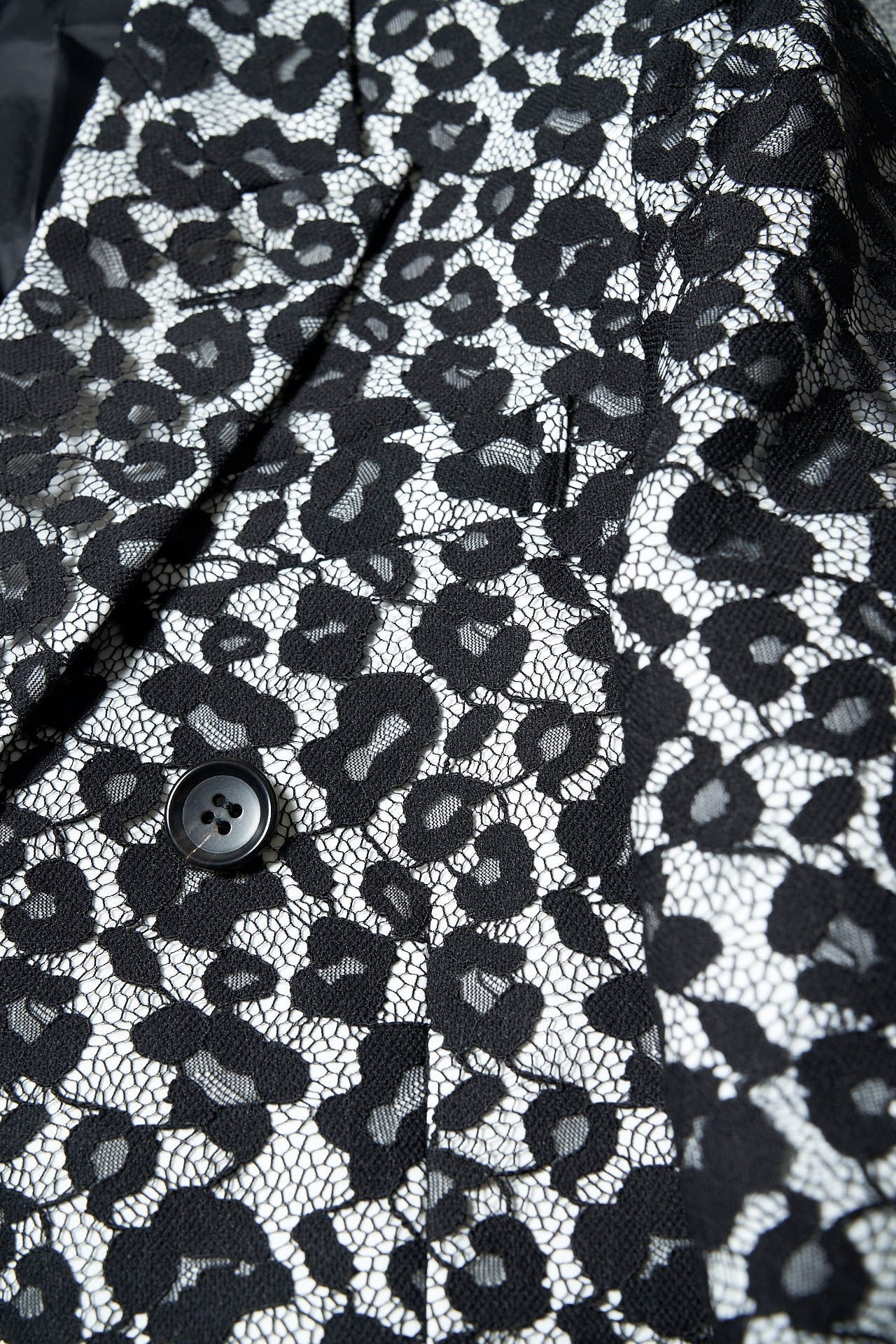 レオパードレース ダブルブレストジャケット BLACK | GALAABEND ONLINE