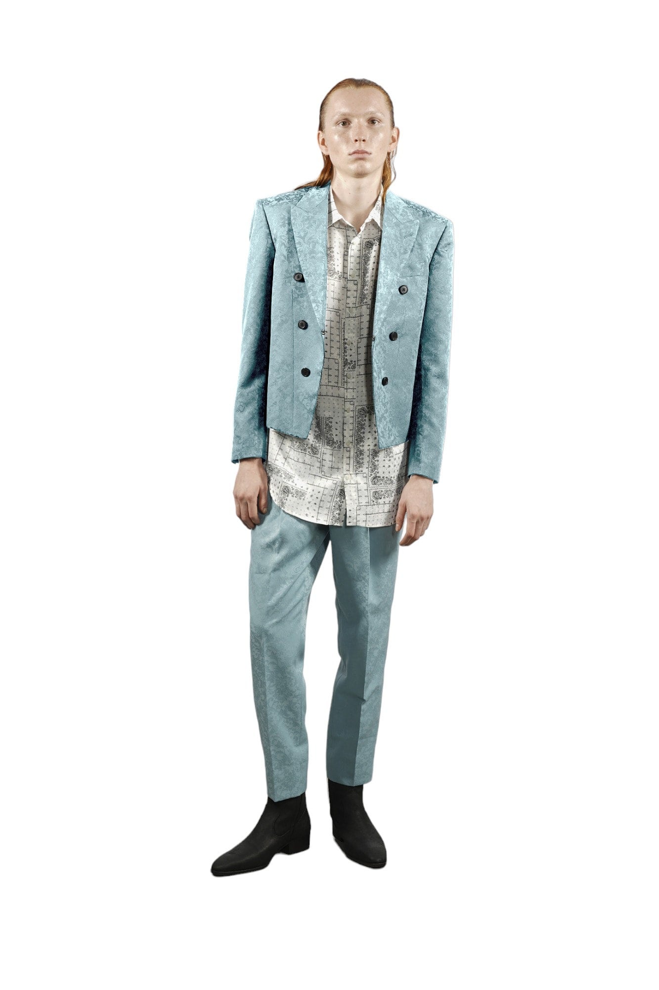 ジャケット・アウター GALAABEND Gobelins JQ Doublish Spencer オーナメントジャガード Doublish スペンサージャケット PALE GREEN