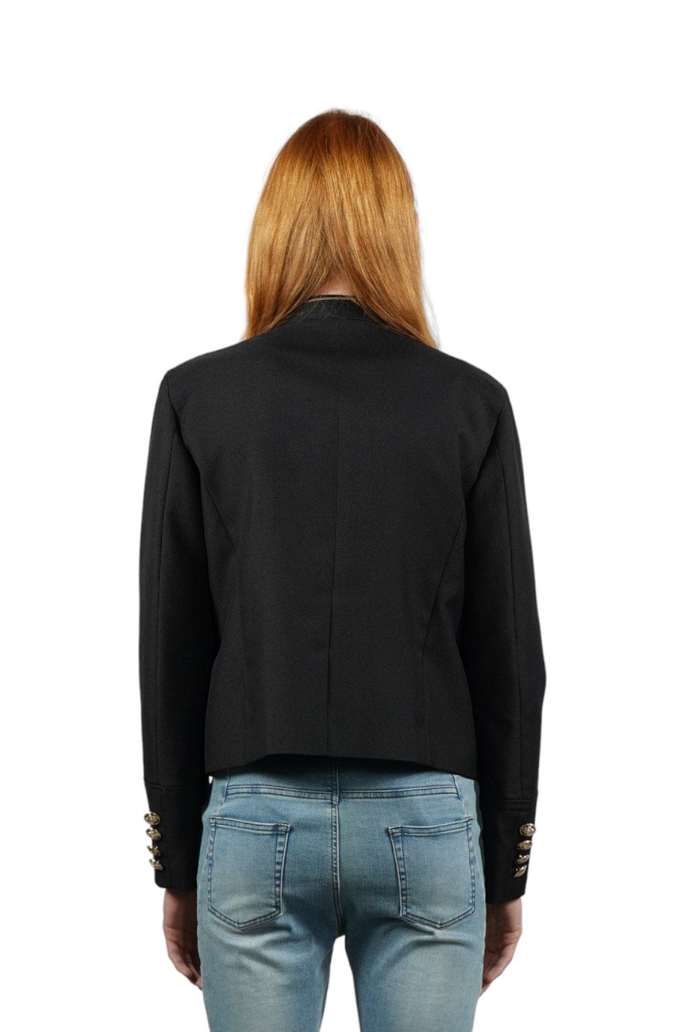 New Wave パネルドナポレオンジャケット BLACK×BLACK | GALAABEND